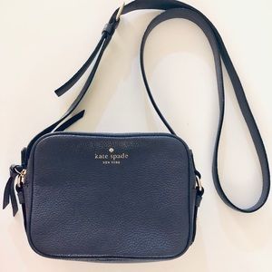 Kate Spade powder blue crossbody double zipper